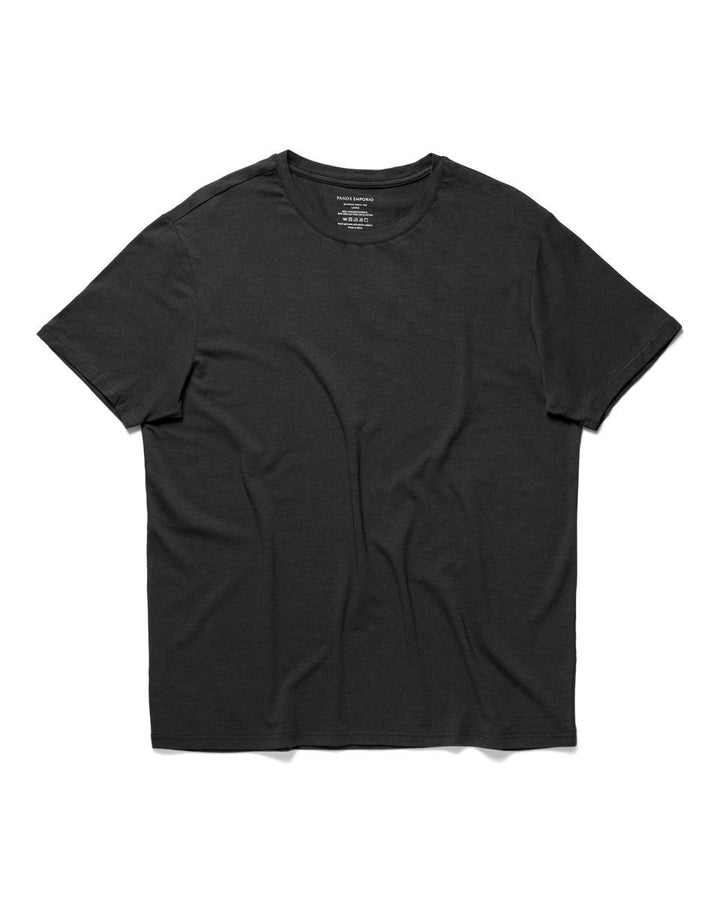 BAMBOO/COTTON TEE CREW  Black