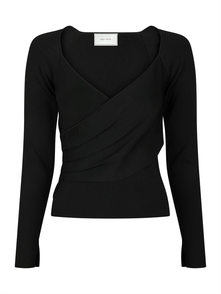 Elaina Knit blouse  Black