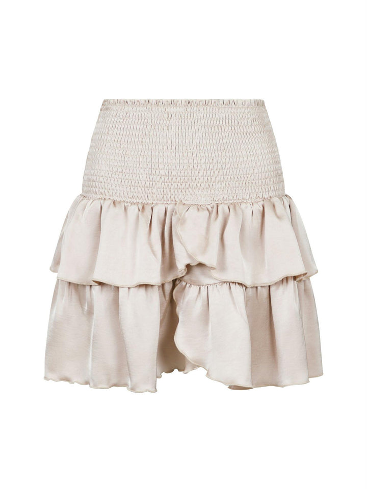 Carin Heavy Sateen Skirt  Champagne