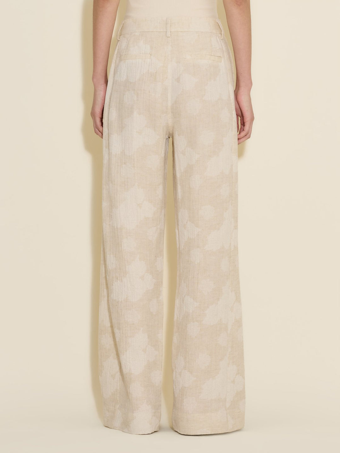 Vidda Jacquard Trousers  Ecru Mix