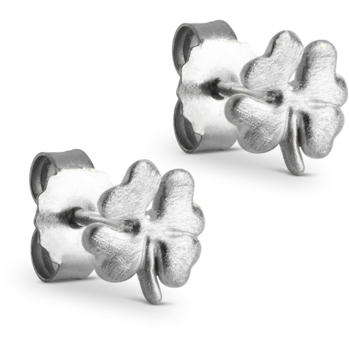 STUDS ORGANIC CLOVER  Silver