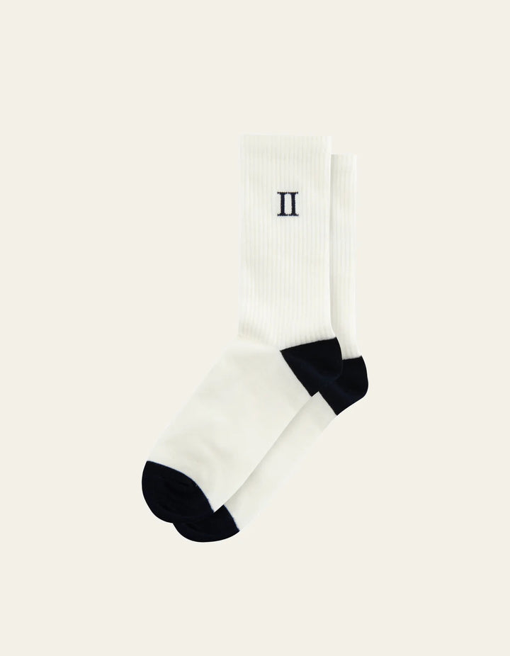 William 2-Pack Socks  Off White/Navy