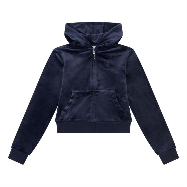 EMBRO VELOUR ZIP HOODIE  Night Sky