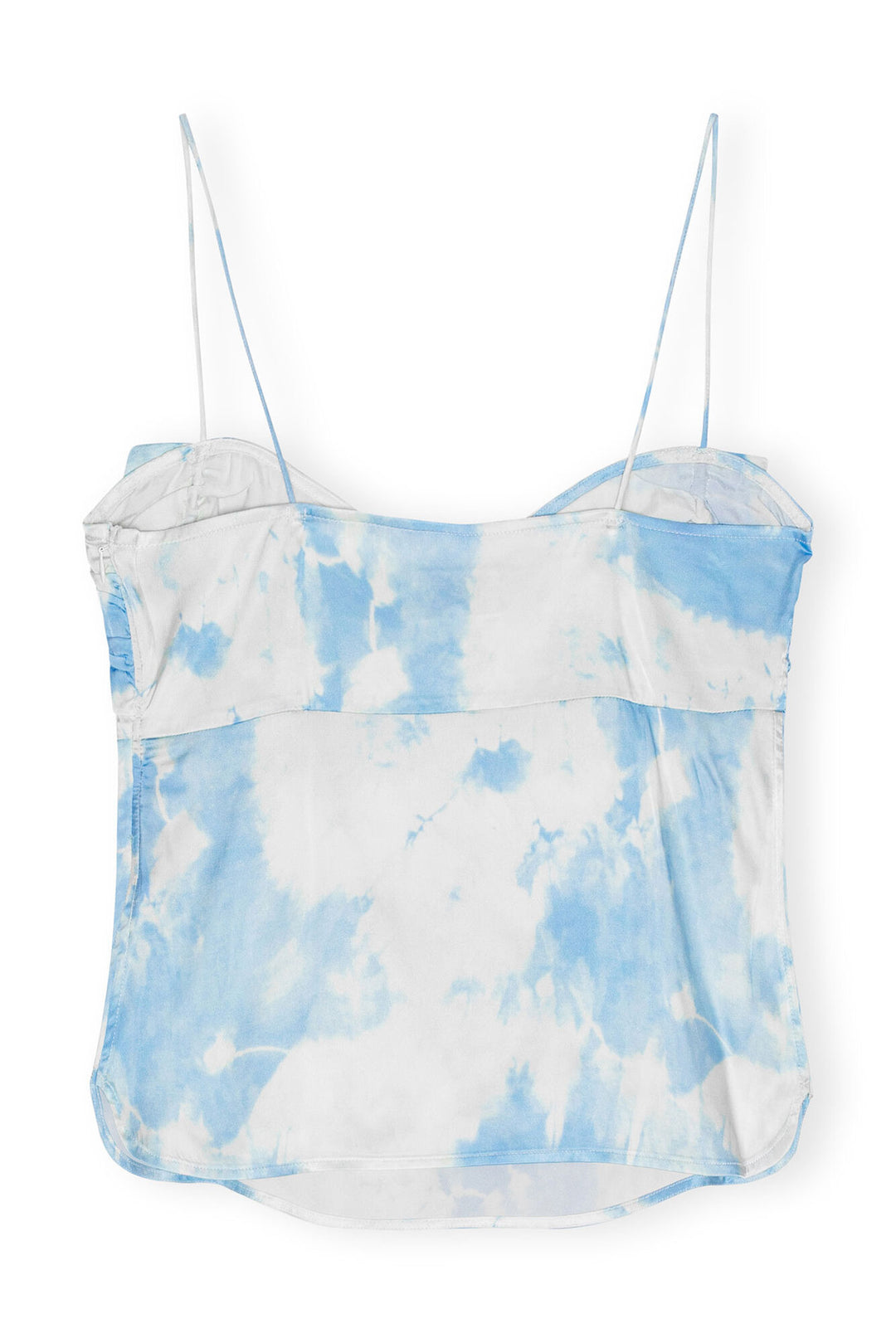 Printed Satin Slip Top  Powder Blue