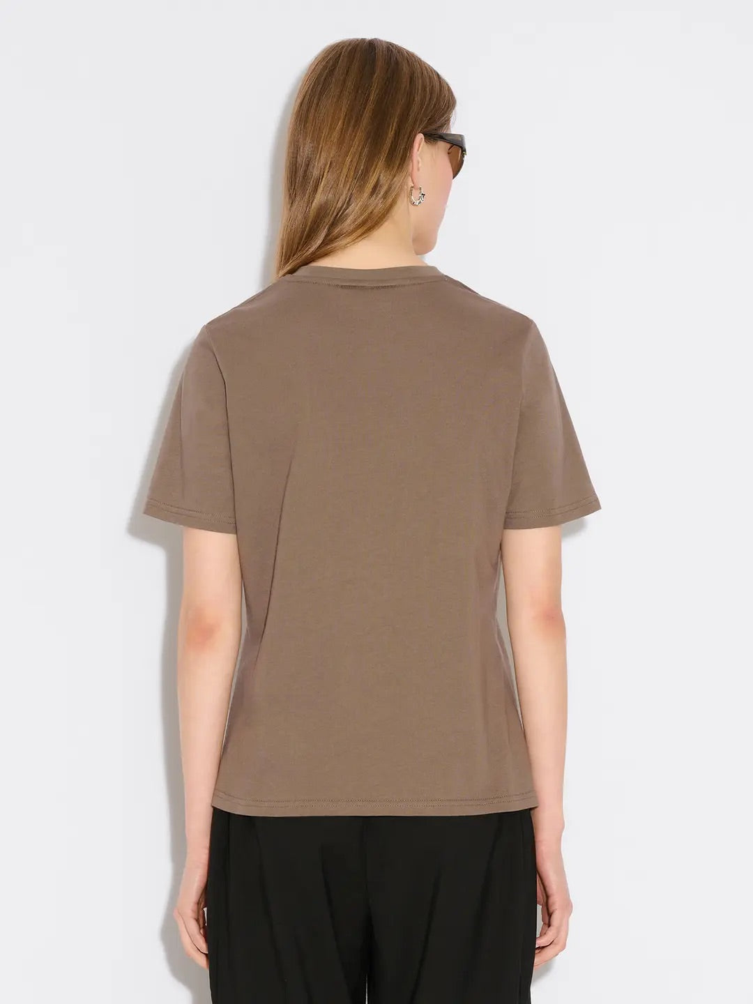 W Regular Tee  Taupe