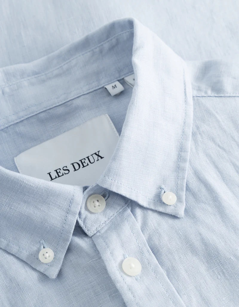 Kristian Linen B.D. Shirt  Summer Sky