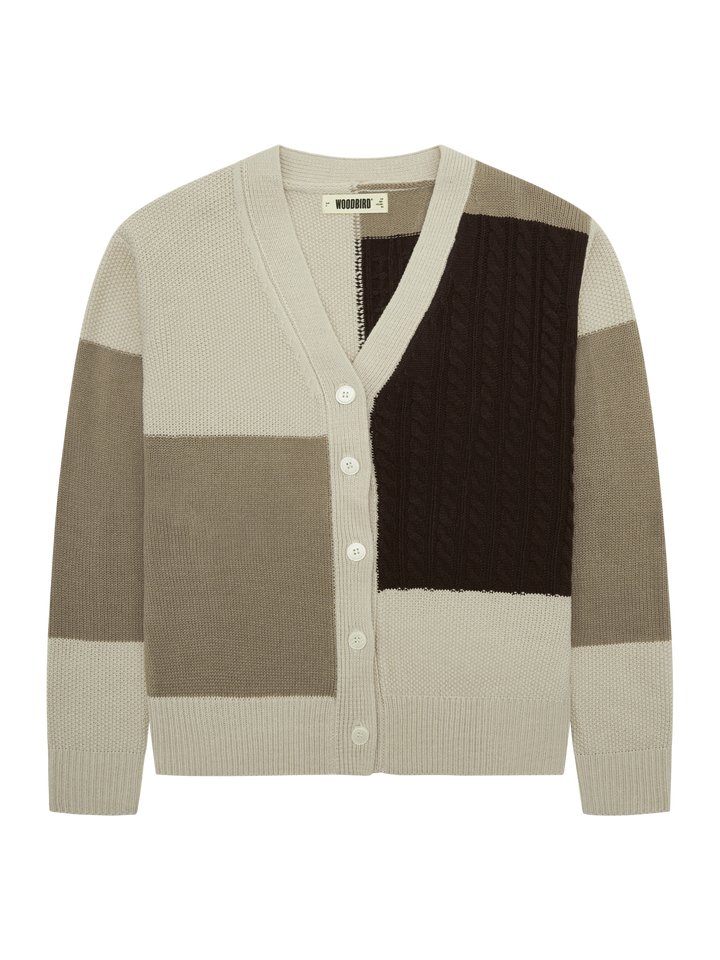 WBKoon Patch Cardigan  Brown