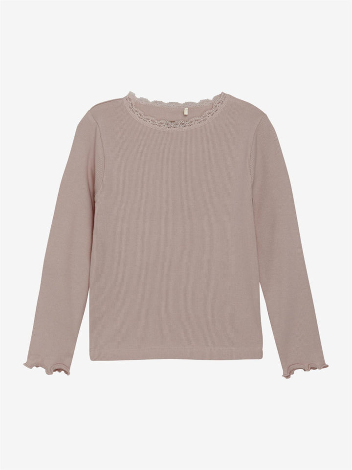 T-Shirt LS Rib  Fawn