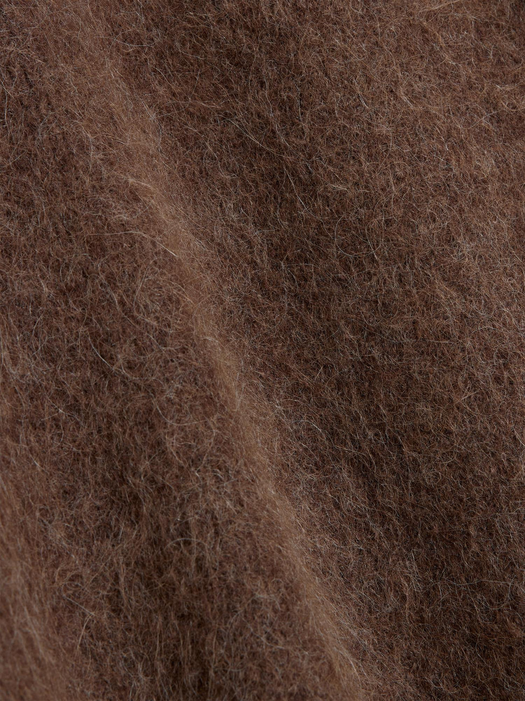 Fure Fluffy Sweater  Dk. Brown