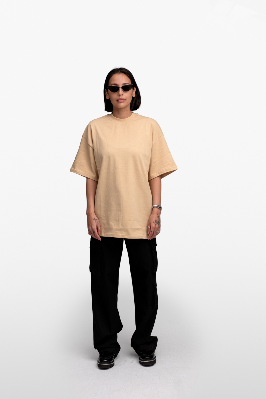 BOX FIT T-SHIRT  Sand