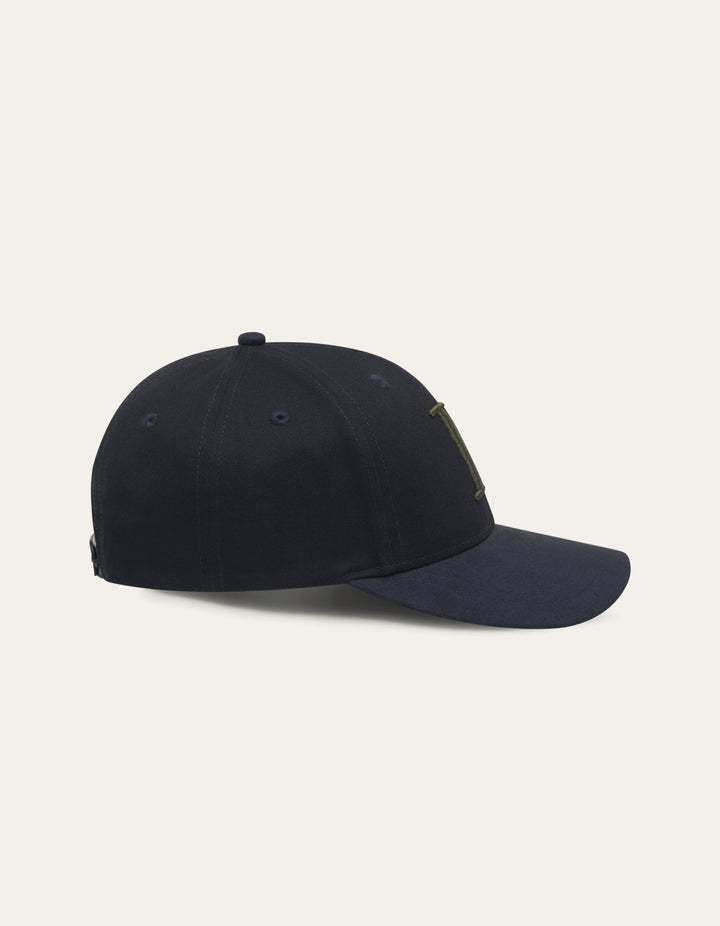 Baseball Cap Suede II  Dark Navy/Chive Green