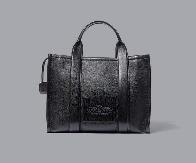 THE MEDIUM TOTE LEATHER  Black