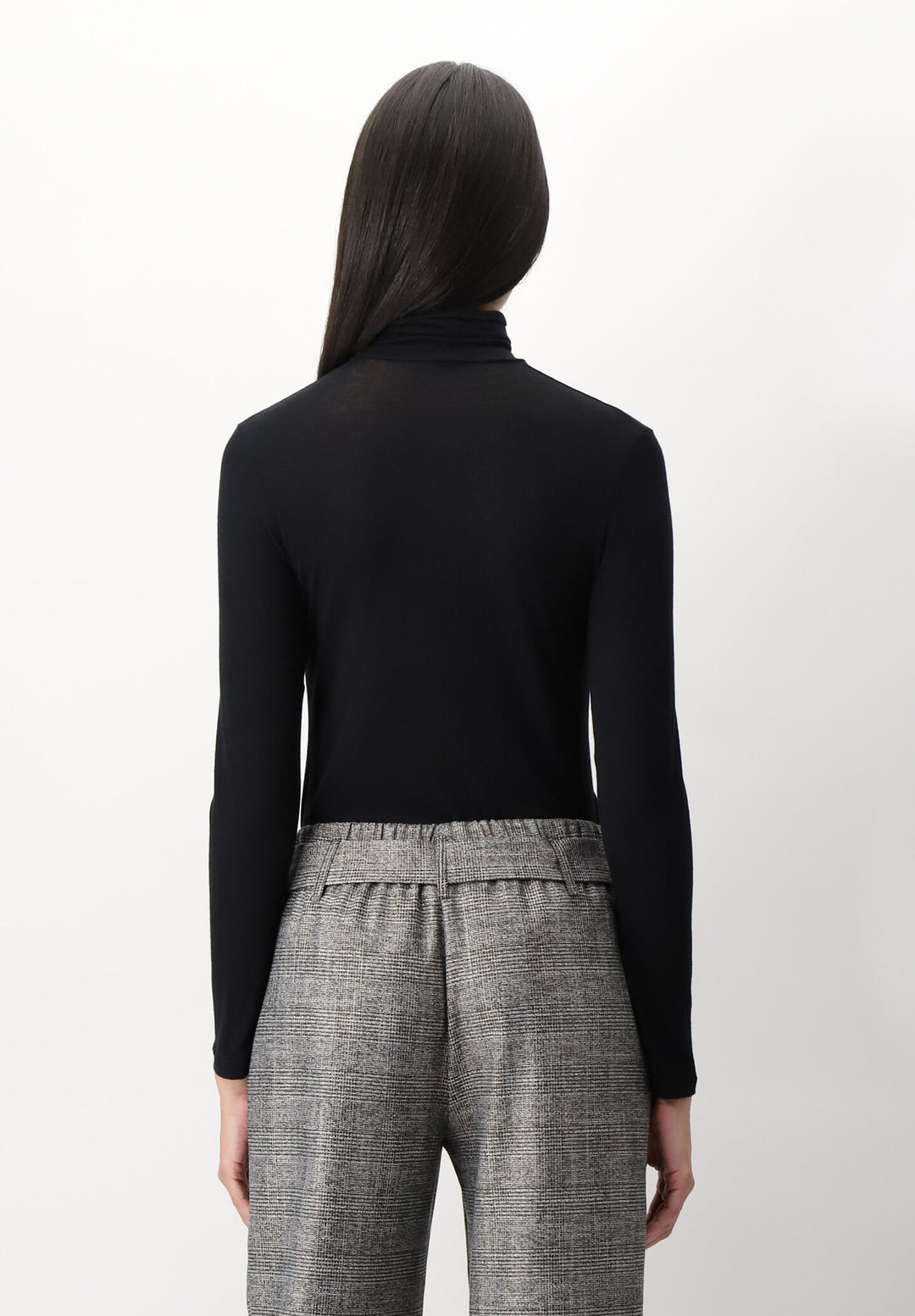 PERFECT LINE CASHMERE TURTLE NECK  Black