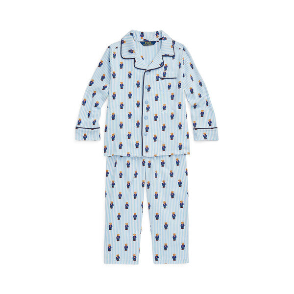 BEAR LS COAT SET  White Elite Blue