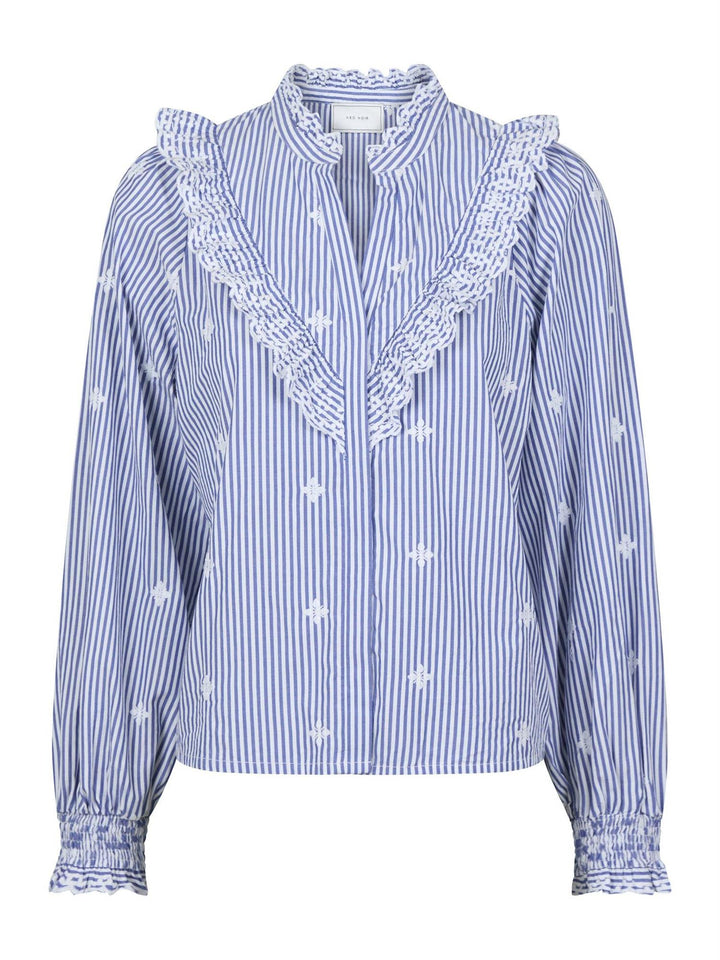 Degas Stripe Blouse  Blue