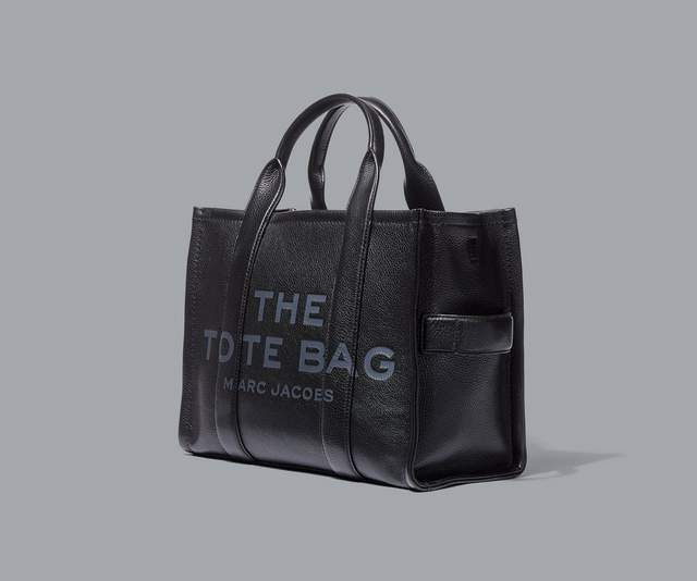 THE MEDIUM TOTE LEATHER  Black