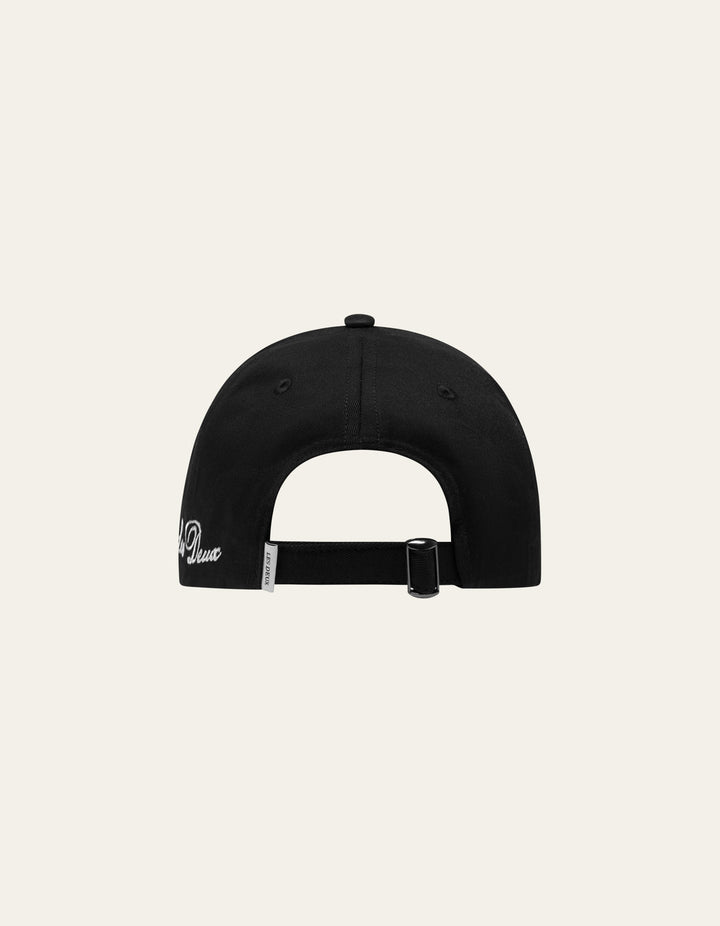 Newspaper Dad Cap  Black/Light Ivory