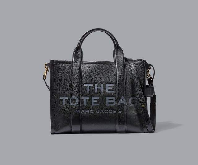 THE MEDIUM TOTE LEATHER  Black