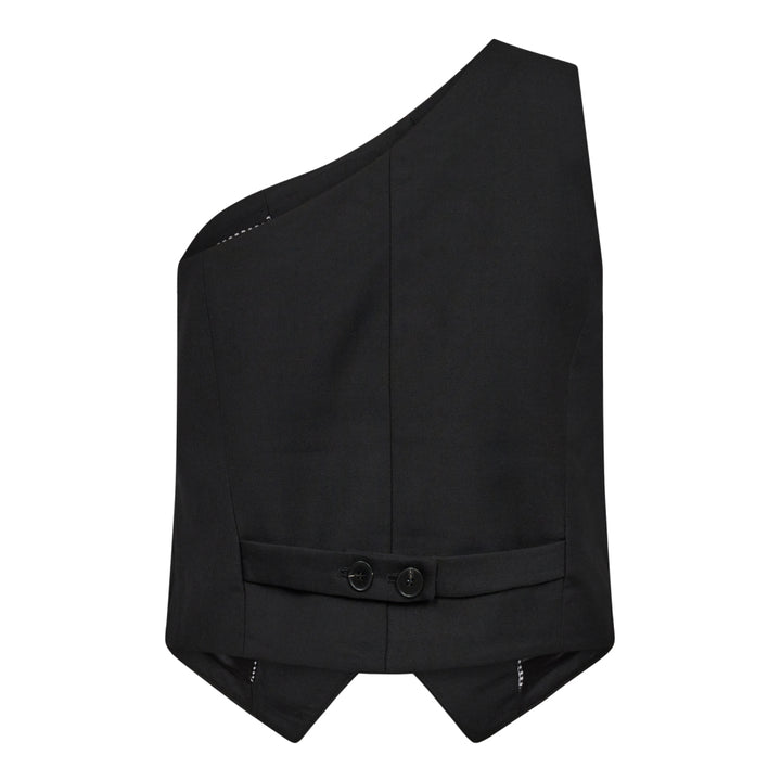 ALLIECC ASYM TAILOR VEST  Black