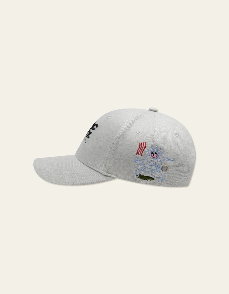 Luca Baseball Cap  Snow Melange