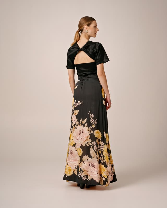 Organza Maxi Skirt  Growing Flower