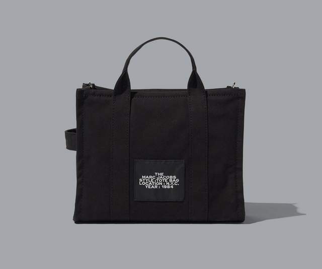 THE MEDIUM TOTE COTTON  Black