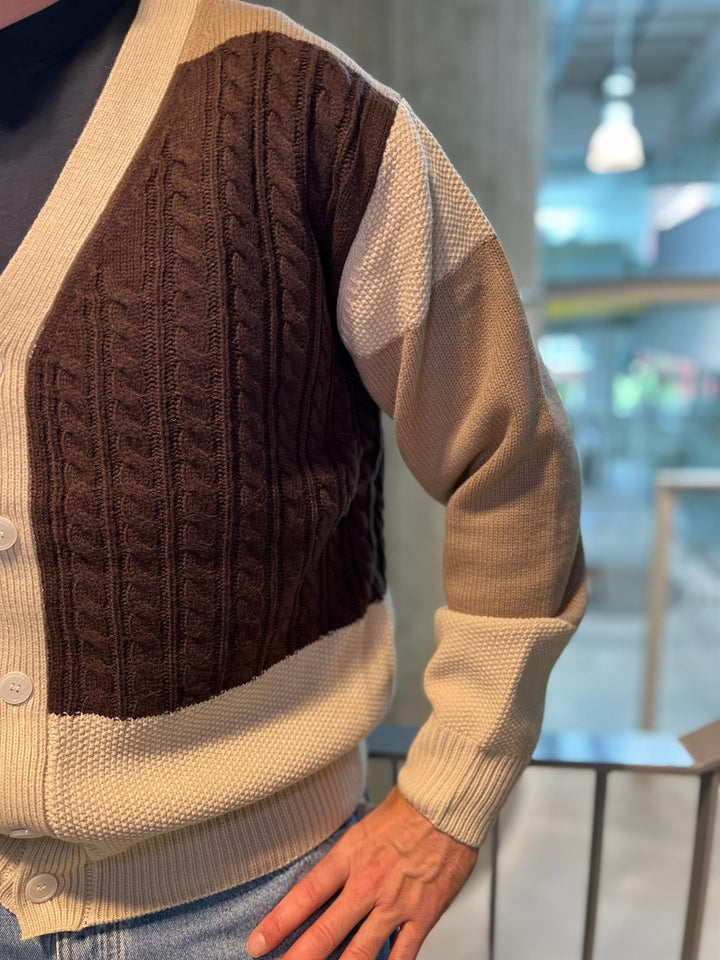 WBKoon Patch Cardigan  Brown