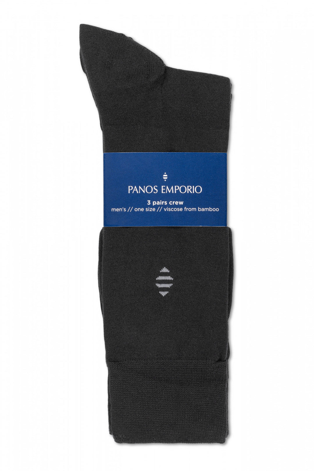 3PK DANIEL BAMBOO CREW  Black