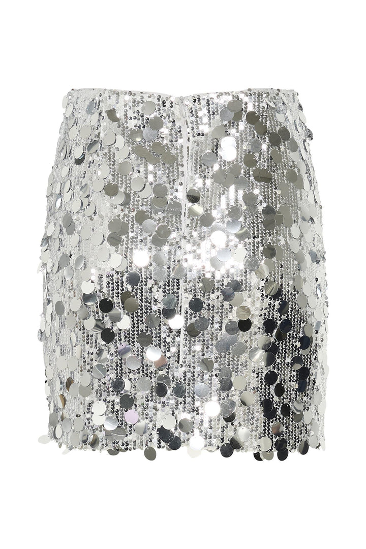 GlittaGZ mini skirt  Silver Sequins