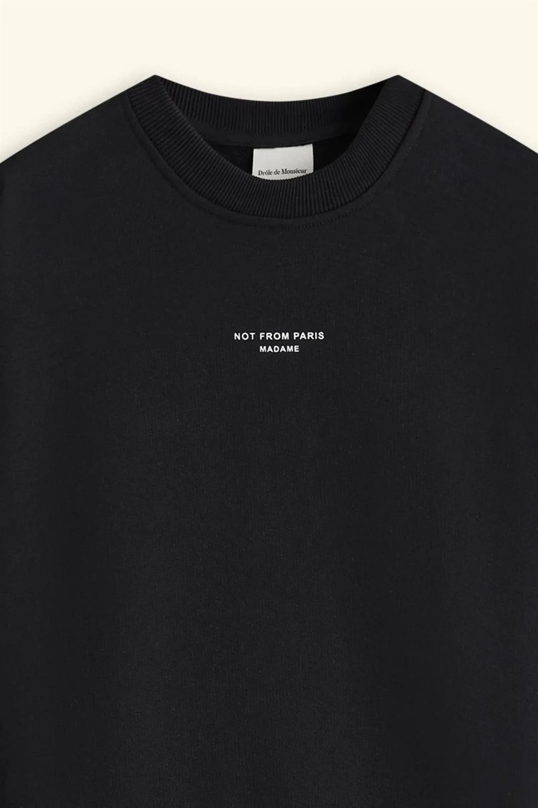 Le Sweatshirt Slogan Classique  Black