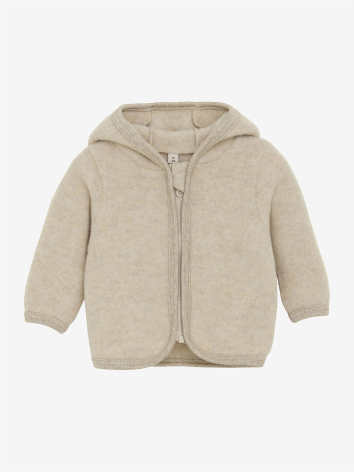 Jacket Ears Wool Fleece (M)  Camel Melange