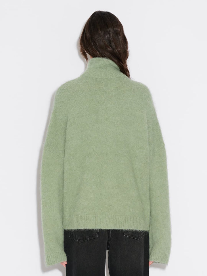 Tine Fluffy Cardigan  Green