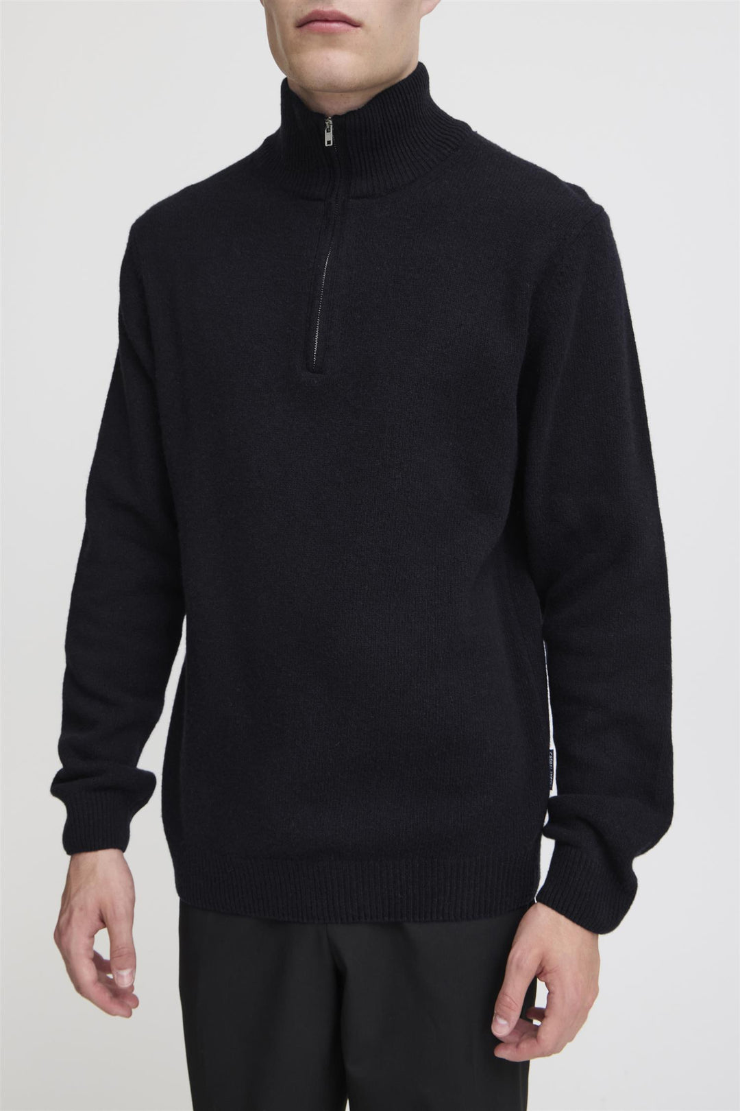 KARL halfzip lambswool knit  Dark Navy