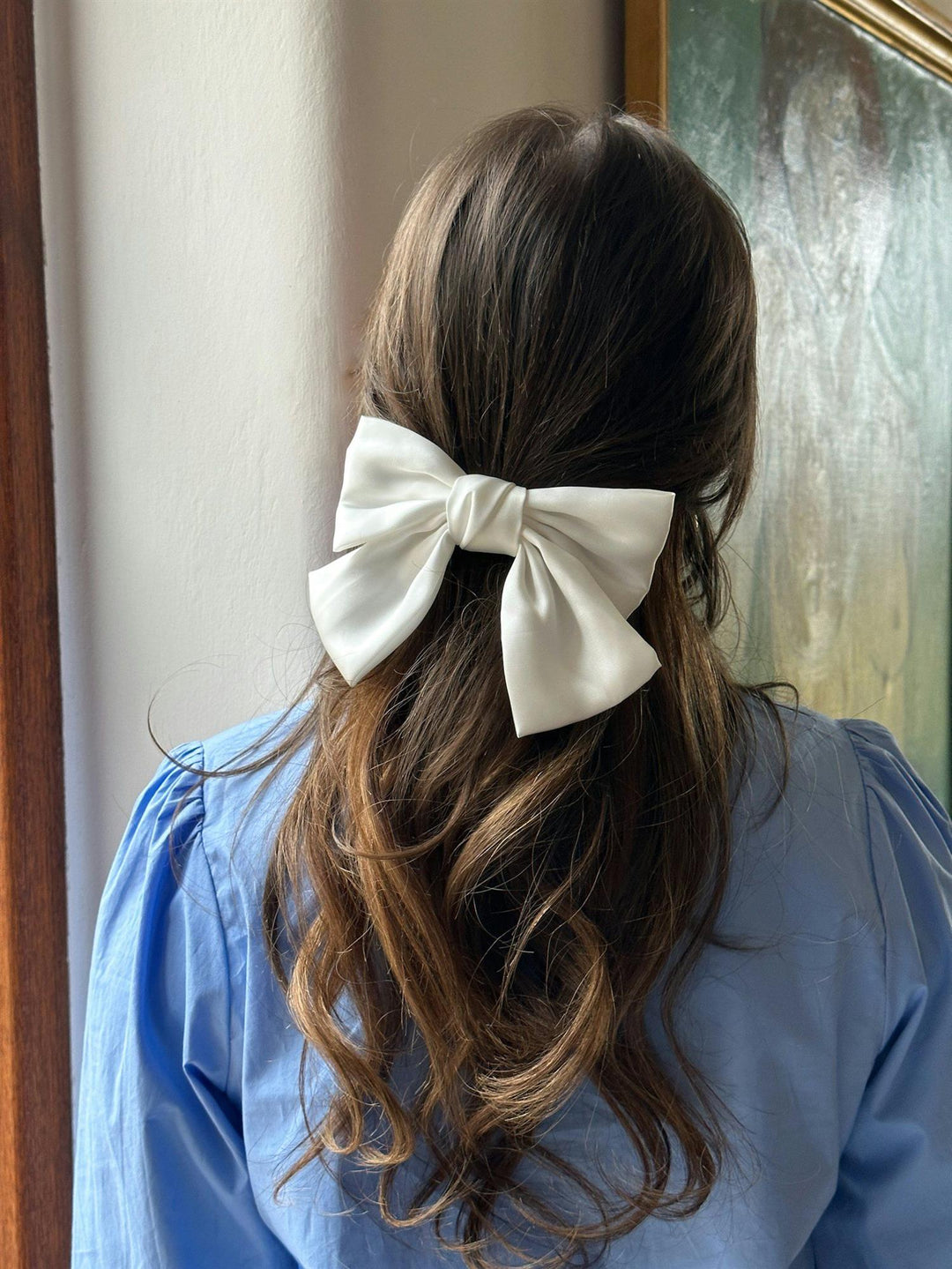 Bow Hair Clip  Hvit