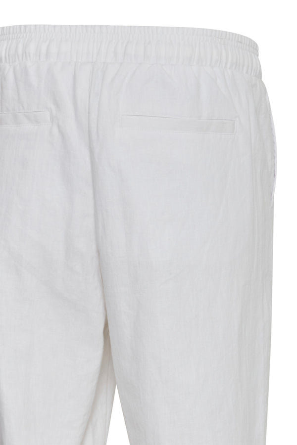 HAKAN linen mix pants  Bright White