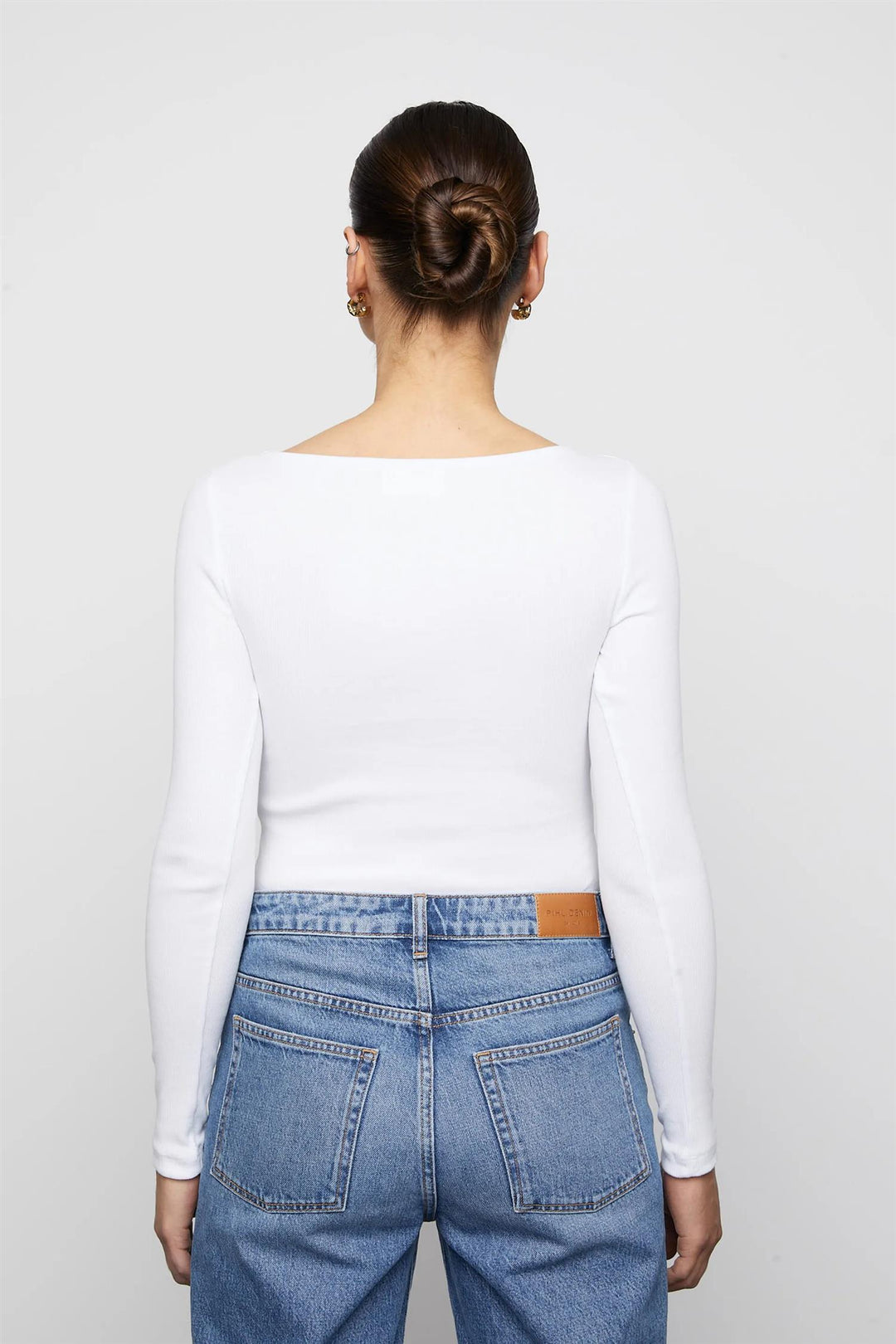 PETRONELLA RIB BOATNECK  White