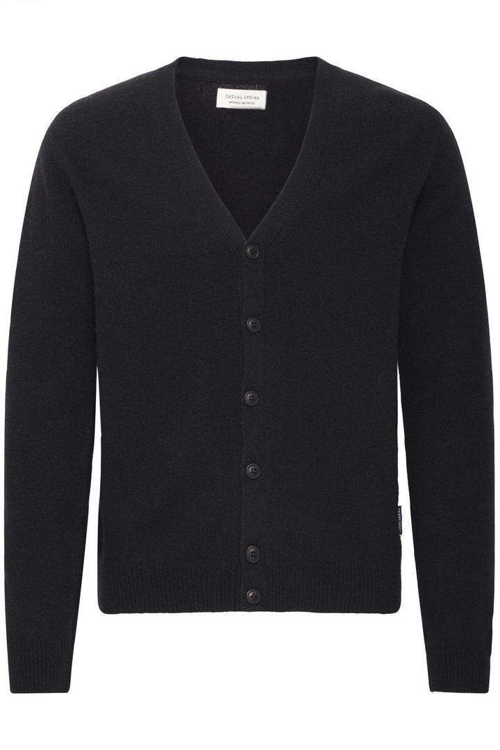 KARL lambswool cardigan  Anthracite Black