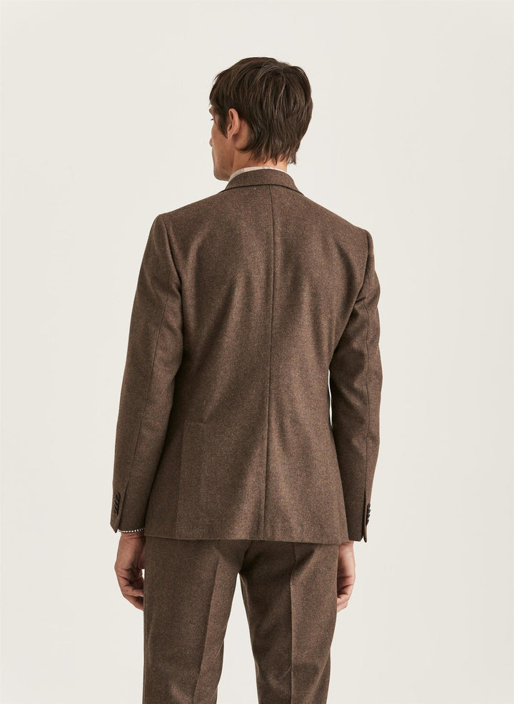 Morris Flannel Suit Jkt  Brown