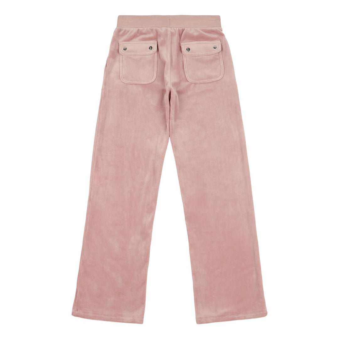 VELOUR PATCH POCKET WIDE LEG  Adobe Rose