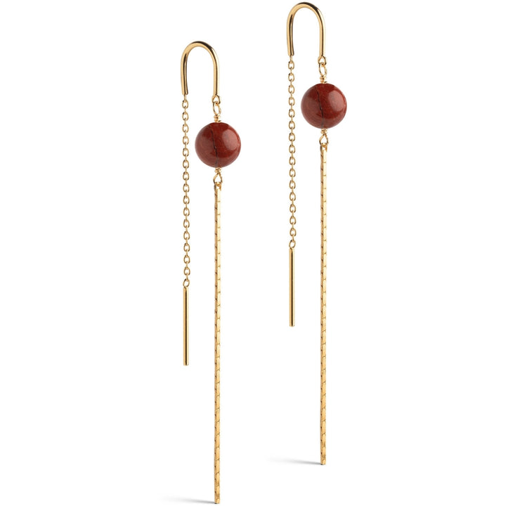 EARRING, AGA  Dark Brown Melange