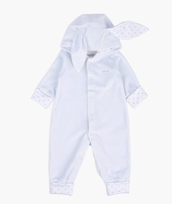 PLUSH BUNNY OVERALL  Light Blue