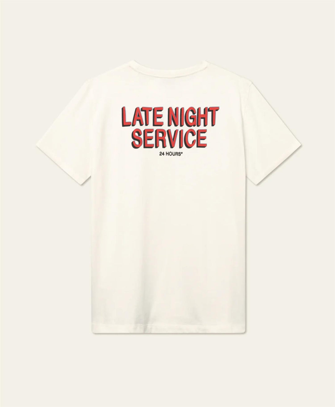 Late Night Service T-Shirt  Light Ivory