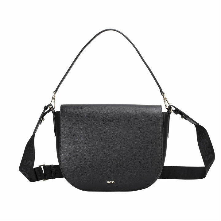 Alyce Flap Crossbody  Black