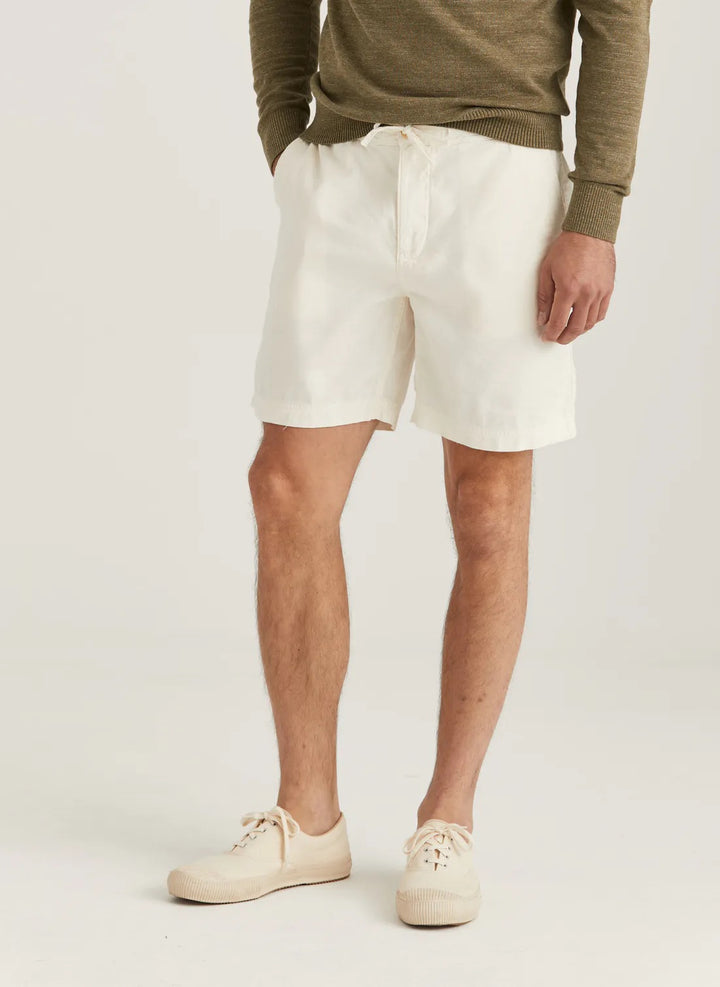 Fenix Linen Shorts  Off White