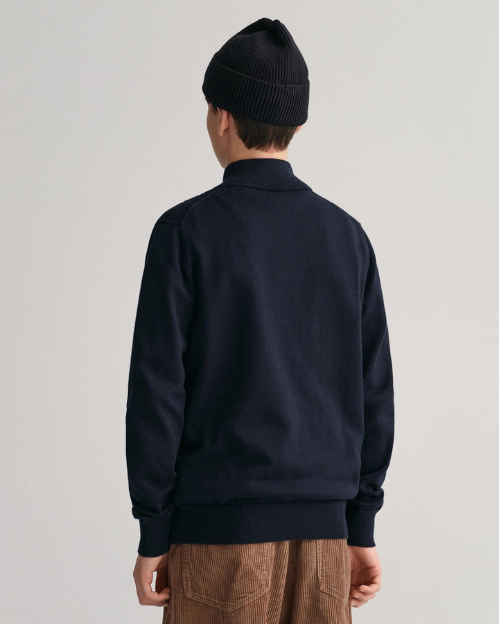 SHIELD COTTON HALF ZIP  Evening Blue