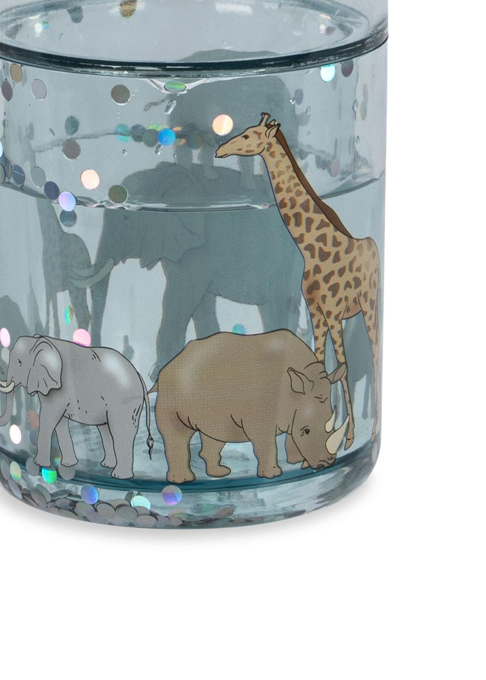 2 PACK GLITTER CUPS  Safari