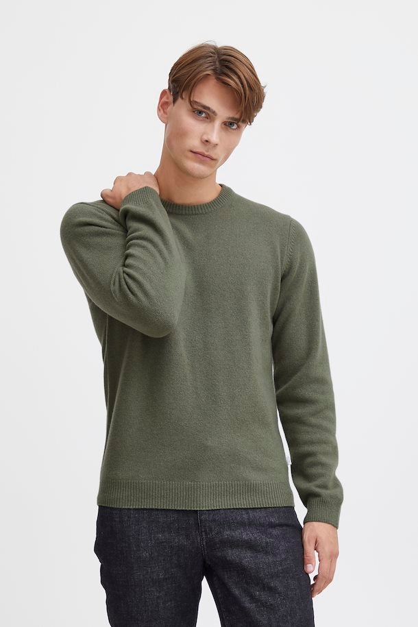 KARL CREW NECK  Olivine Mel