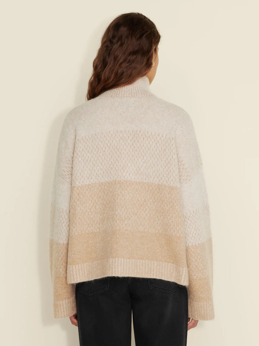 Tine Knit Cardigan  Sand Mix