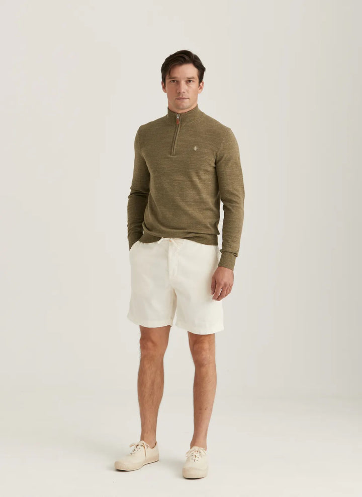 Fenix Linen Shorts  Off White