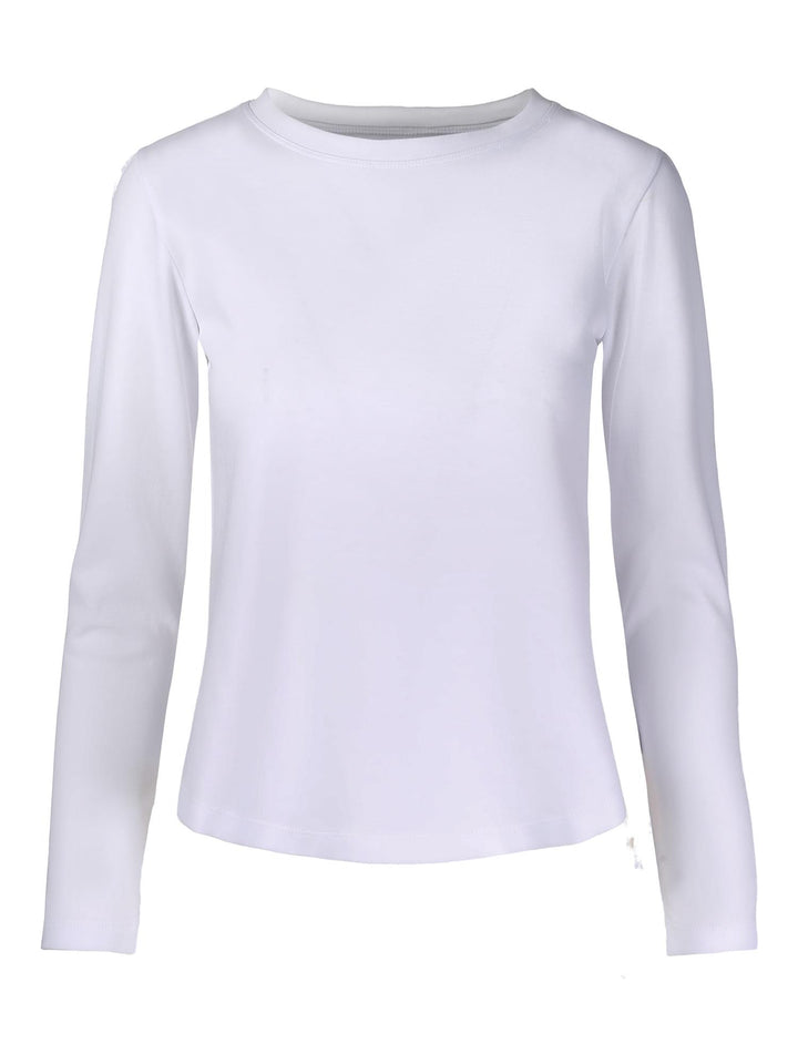 Violet long sleeve  White